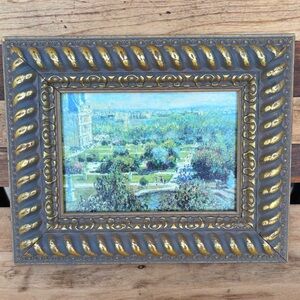Claude Monet The Tuileries Gardens Paris Lithograph Vintage French Wall Art